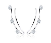 Beautiful CZ Silver Earring EL-203